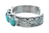 Navajo Turquoise Multistone Sterling Silver Cuff Bracelet AX129790
